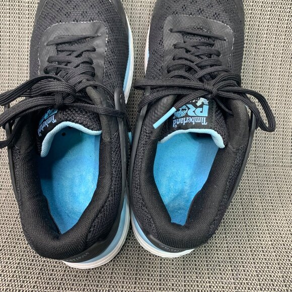Timberland PRO Womans Size 11 Black & Blue Composite Sneakers Safety Toe - Picture 8 of 9